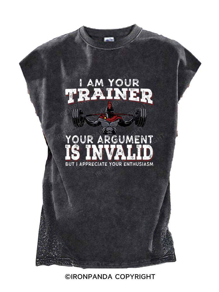 I Am Your Trainer Funny Personal Trainer Cut Off Tank