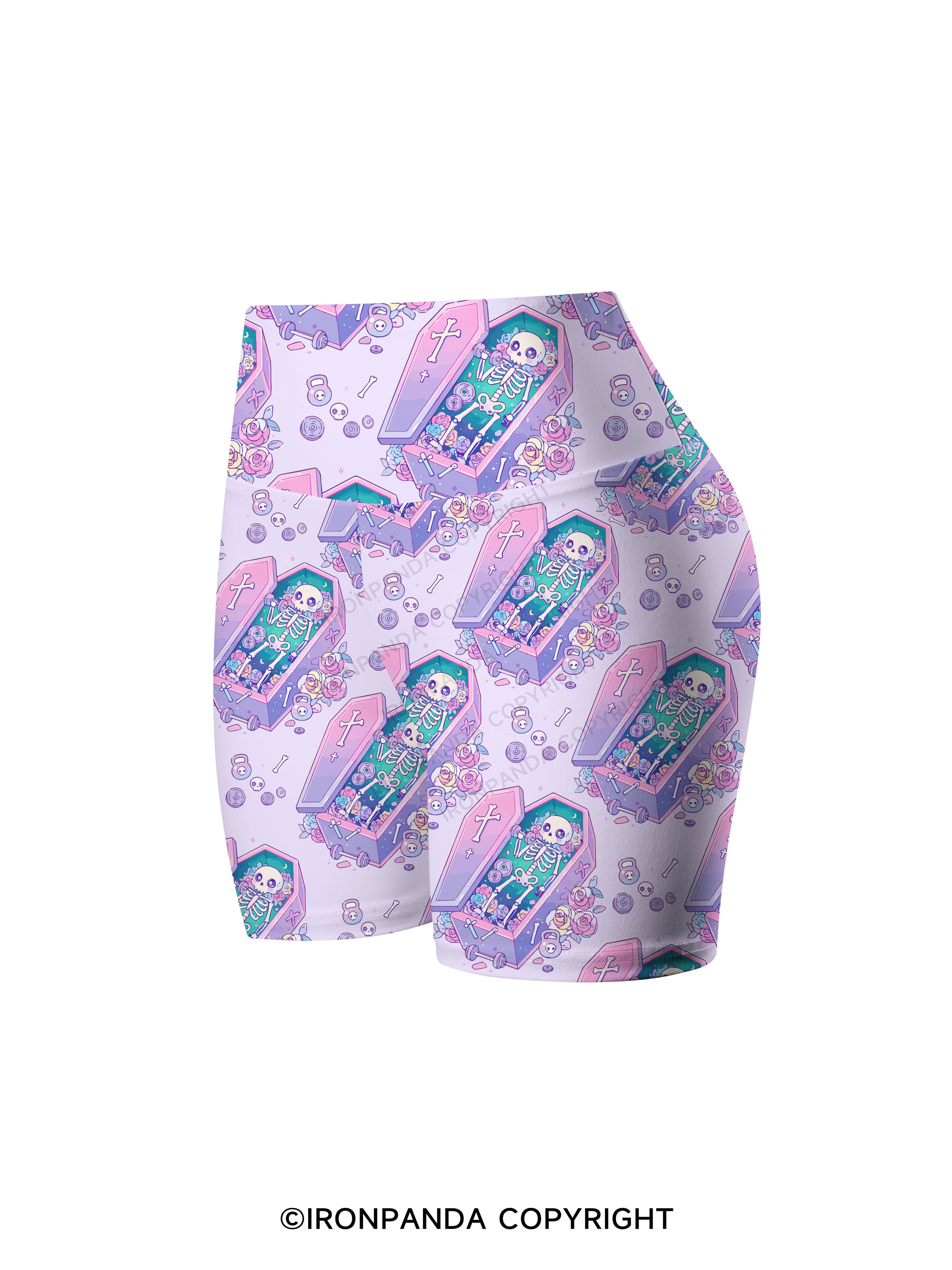 Dead Lifter Printed Yoga Cycling Shorts