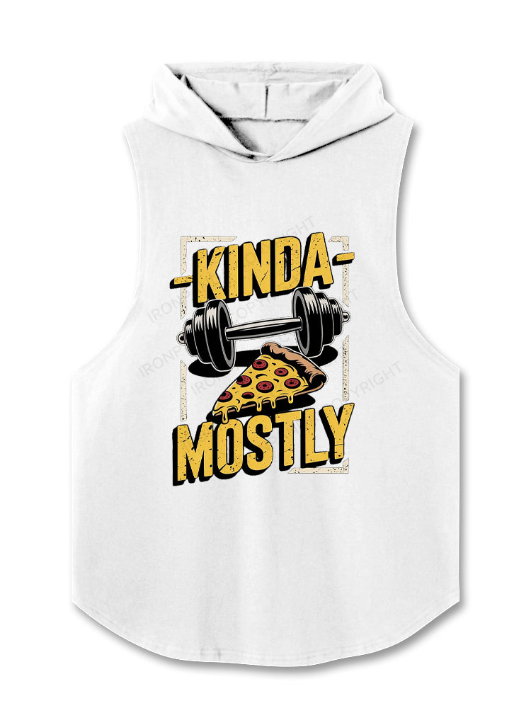 Kinda Fit Mostly Fat Pizza Hooded Tank
