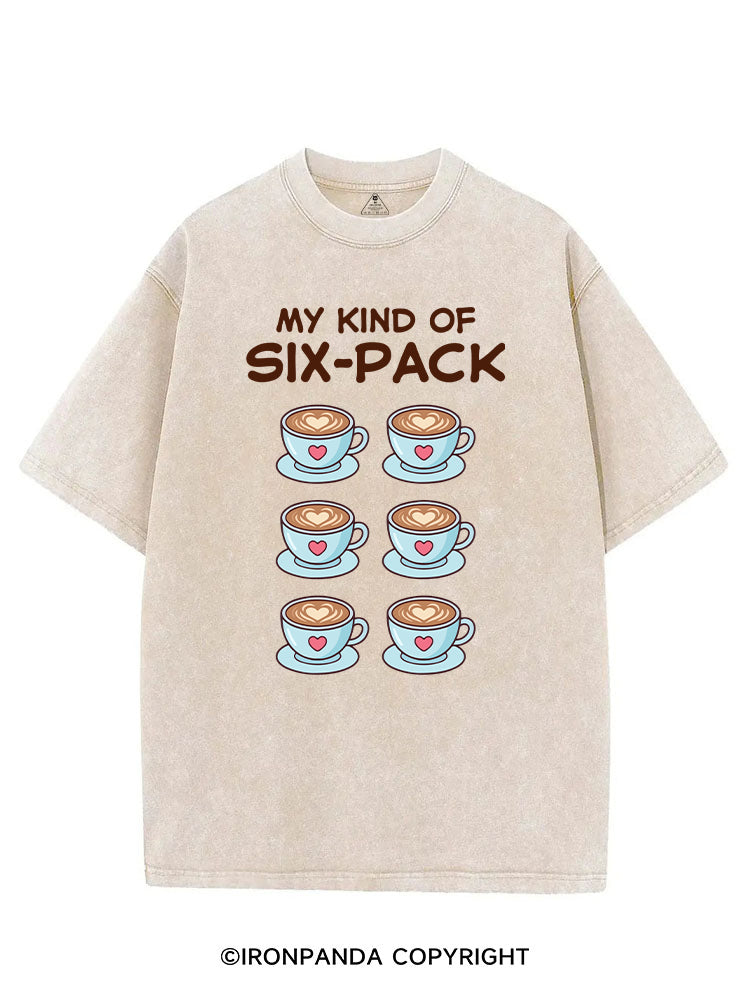 MY KIND OF SIX-PACK COFFEE LOVER VINTAGE GYM SHIRT