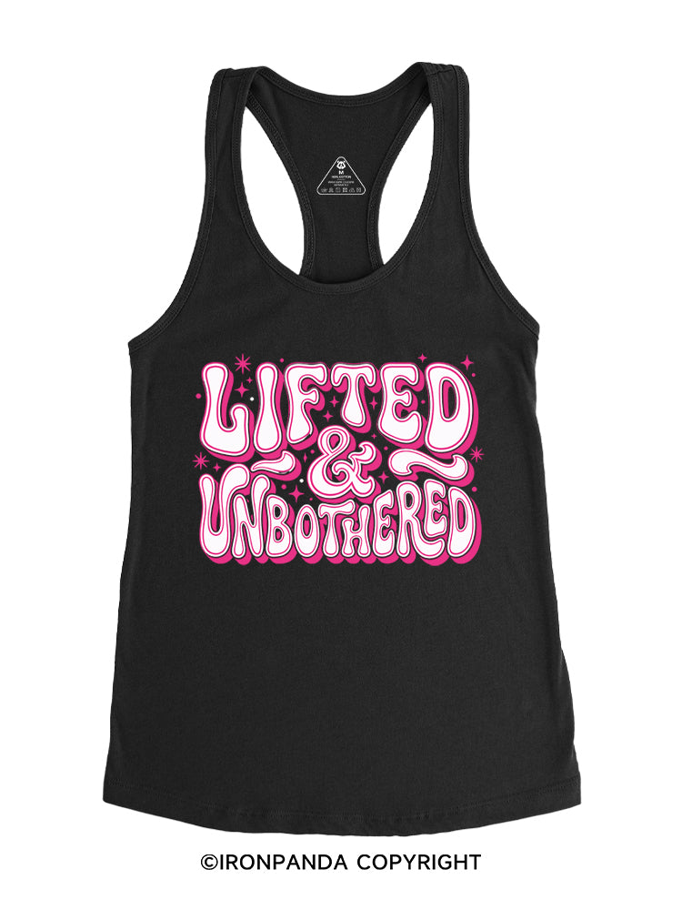 Lifted And Unbothered Gym Racerback Tank