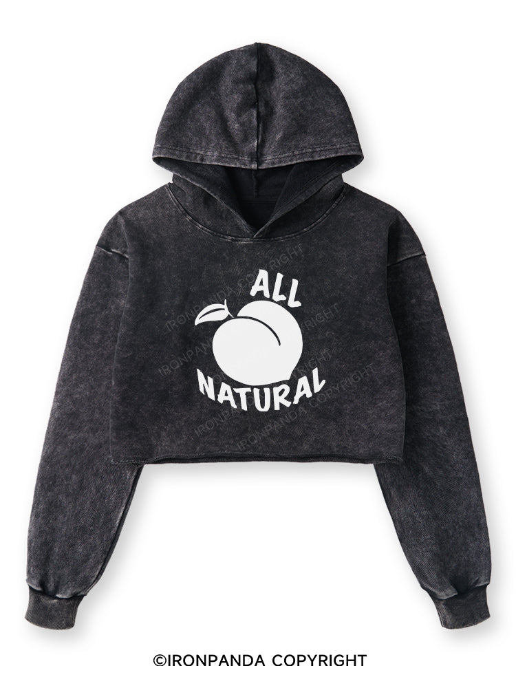ALL NATURE Washed Crop Hoodie
