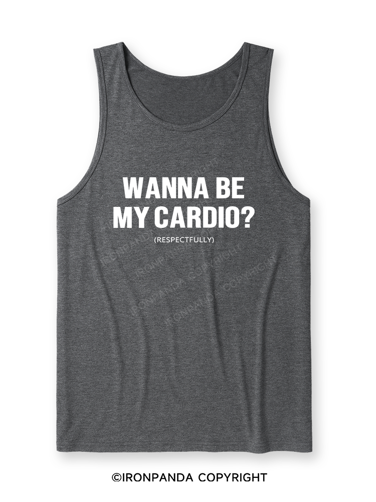 Wanna Be My Cardio Ultra Soft Heather Tank