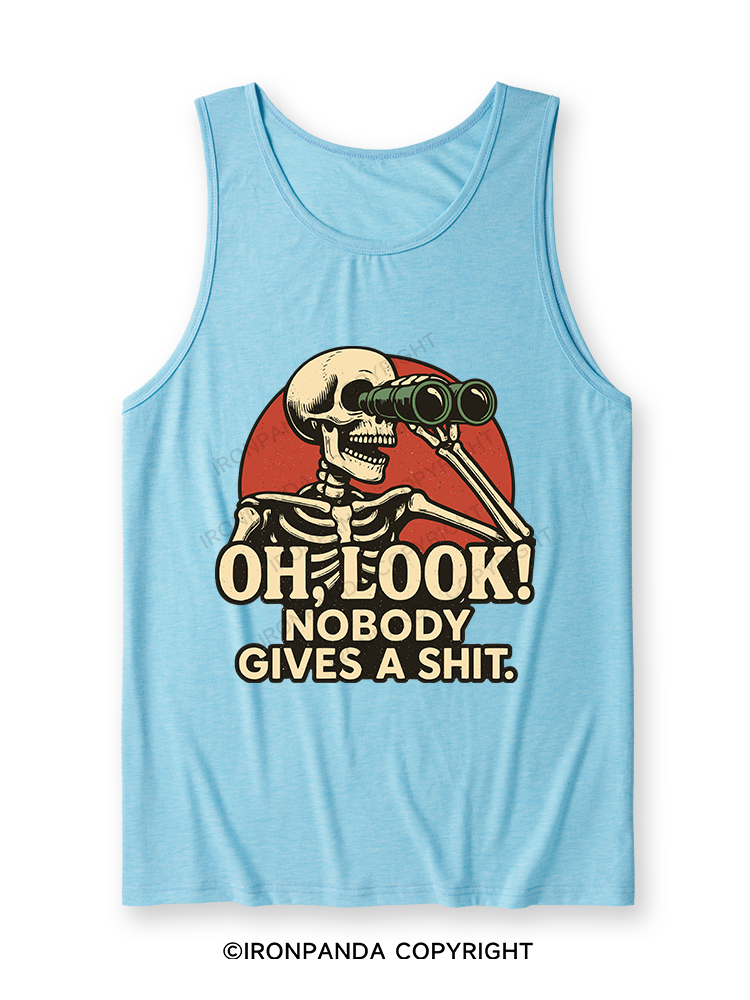 OH, LOOK! NOBODY GIVES A SHIT Ultra Soft Heather Tank