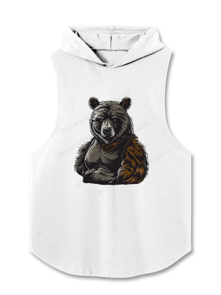 Burly Bear Hooded Tank