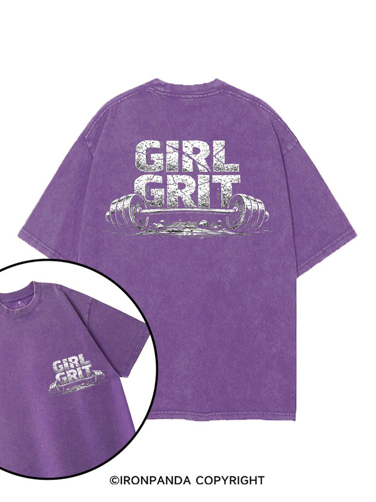 GIRL GRIT printed Gym Shirt