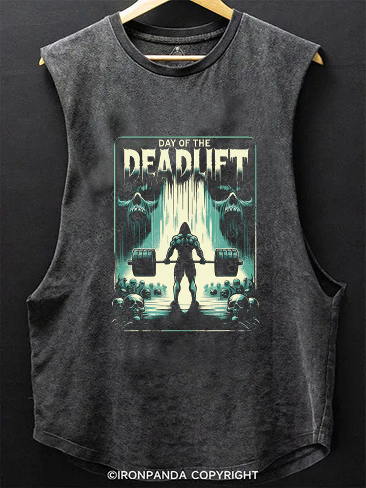 DAY OF THE DEADLIFT Scoop Bottom Cotton Tank