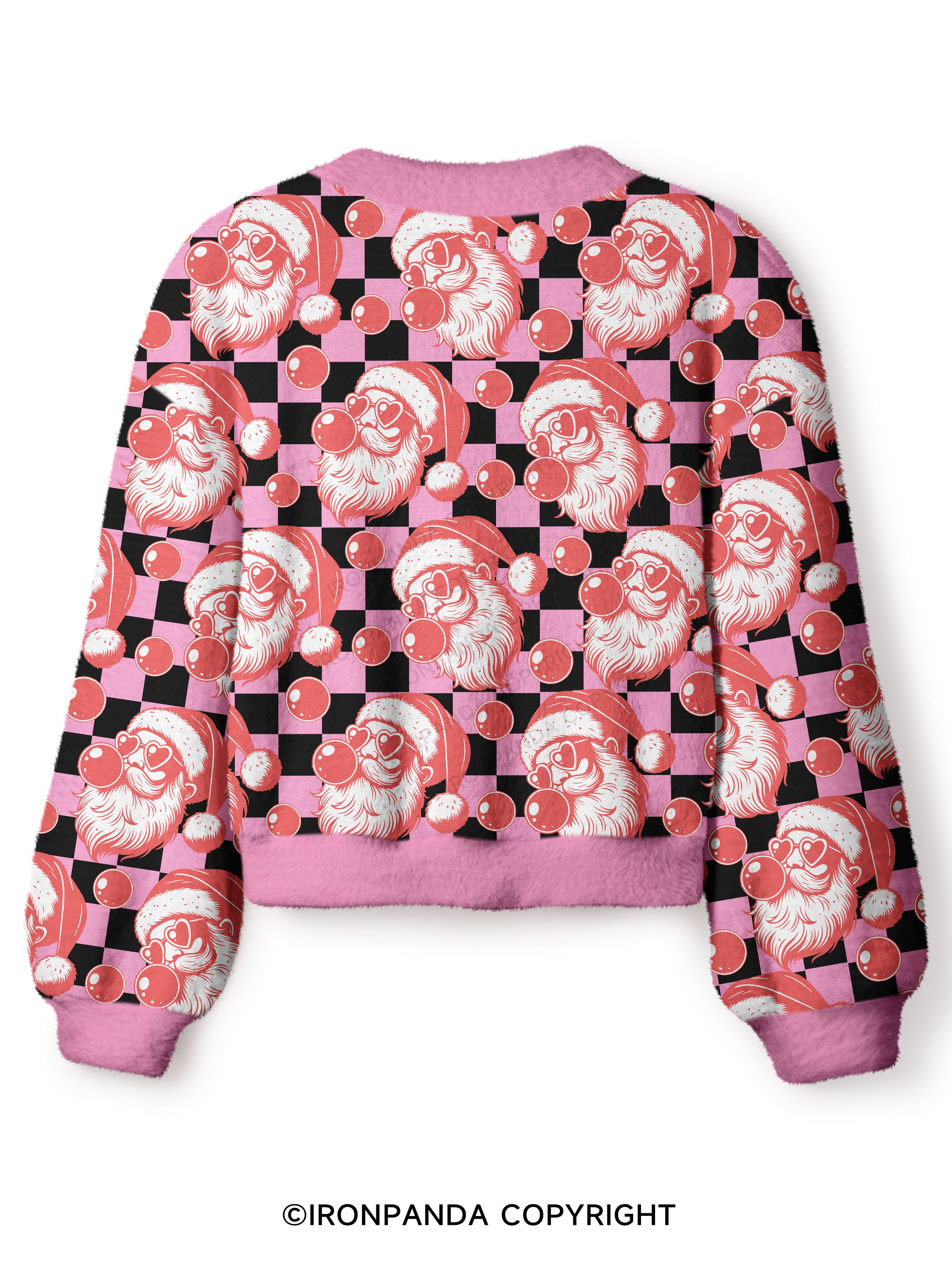 MERRY CHRISTMAS Crop Ugly Cardigan Sweater