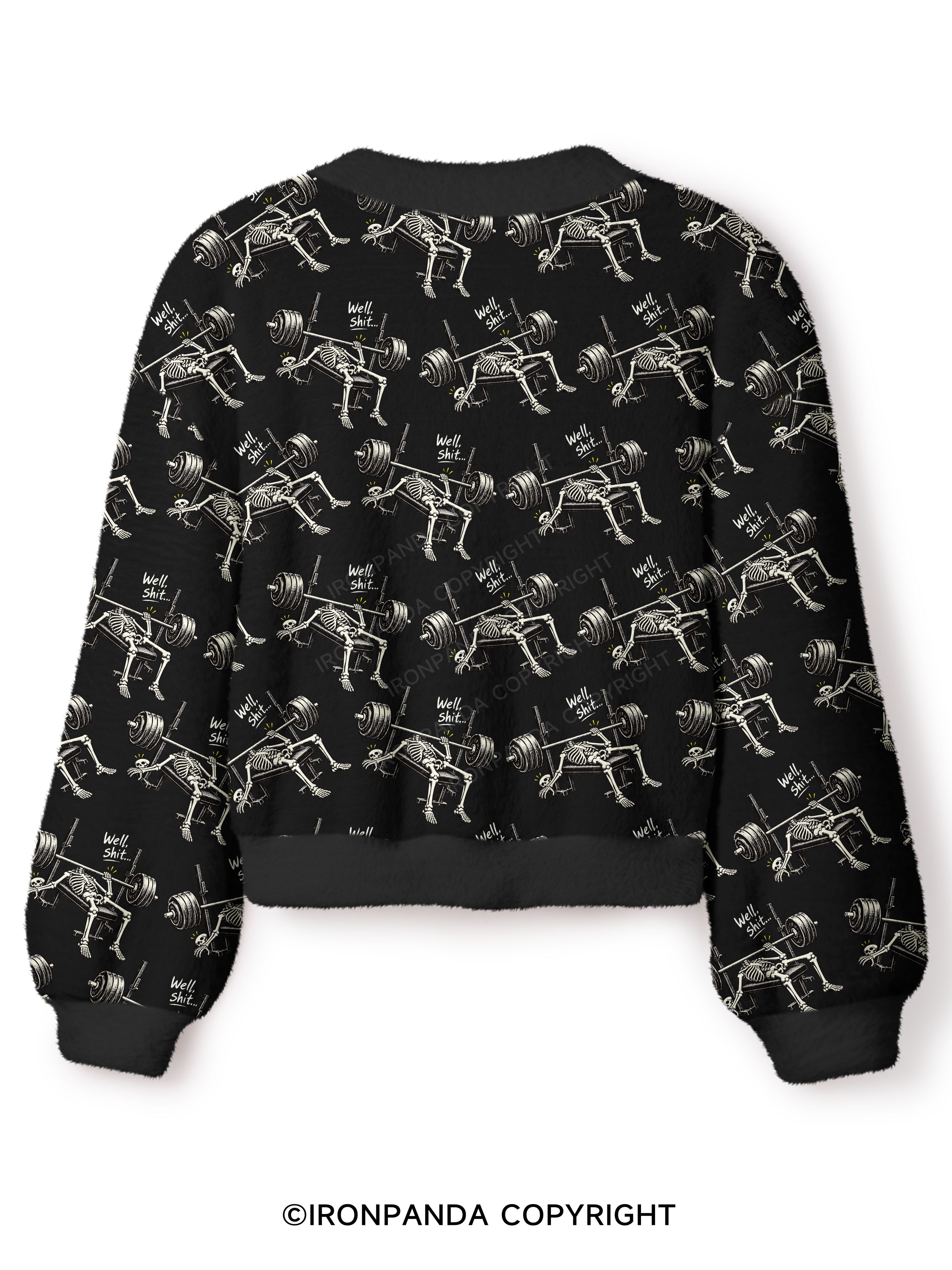 Well Shit... Crop Ugly Cardigan Sweater