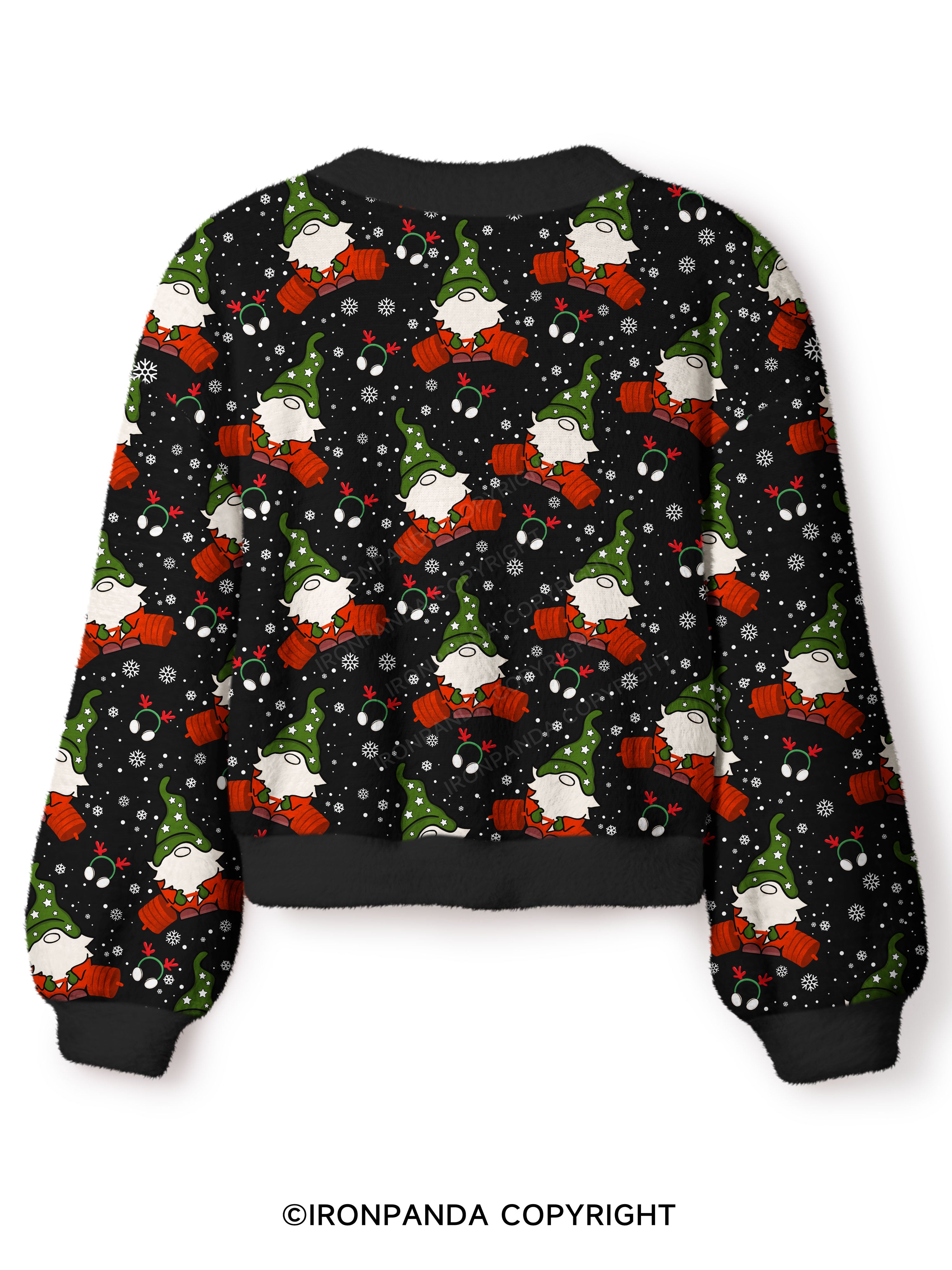 Goblin deadlift Crop Ugly Cardigan Sweater