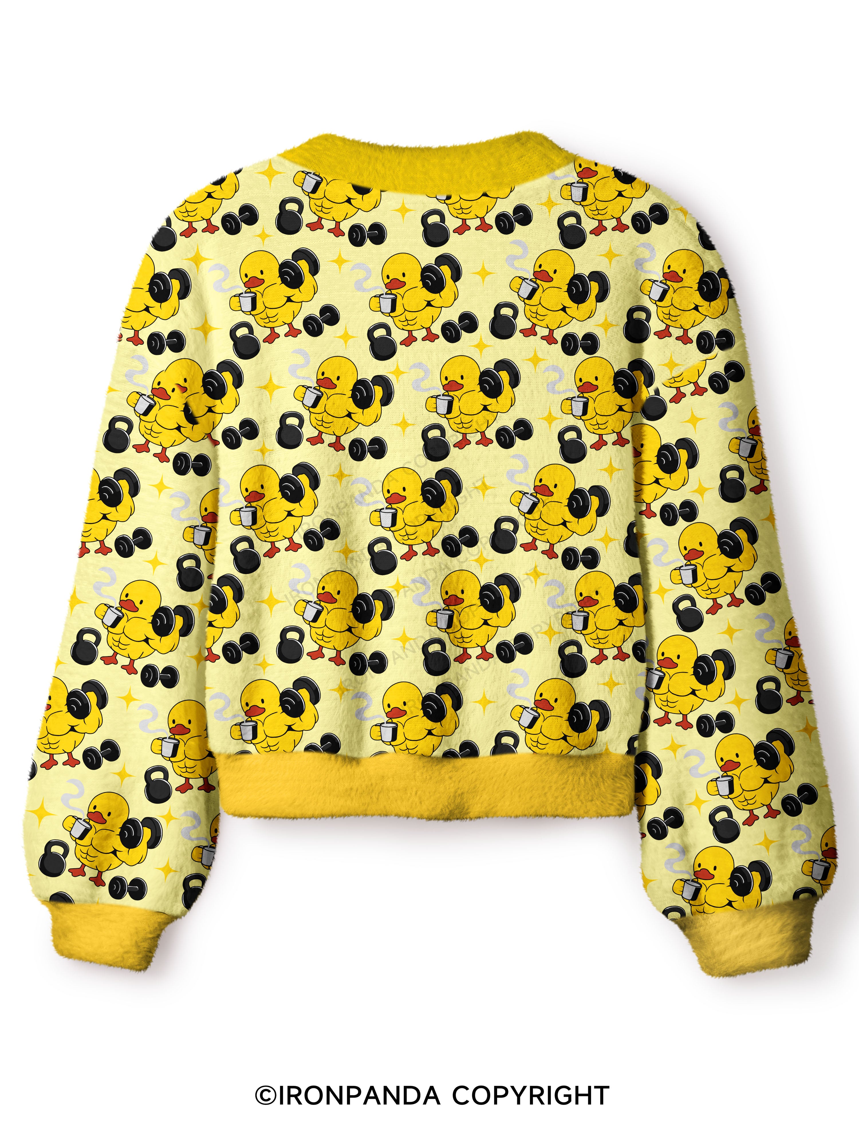 CAFECITO AND GAINS Crop Ugly Cardigan Sweater