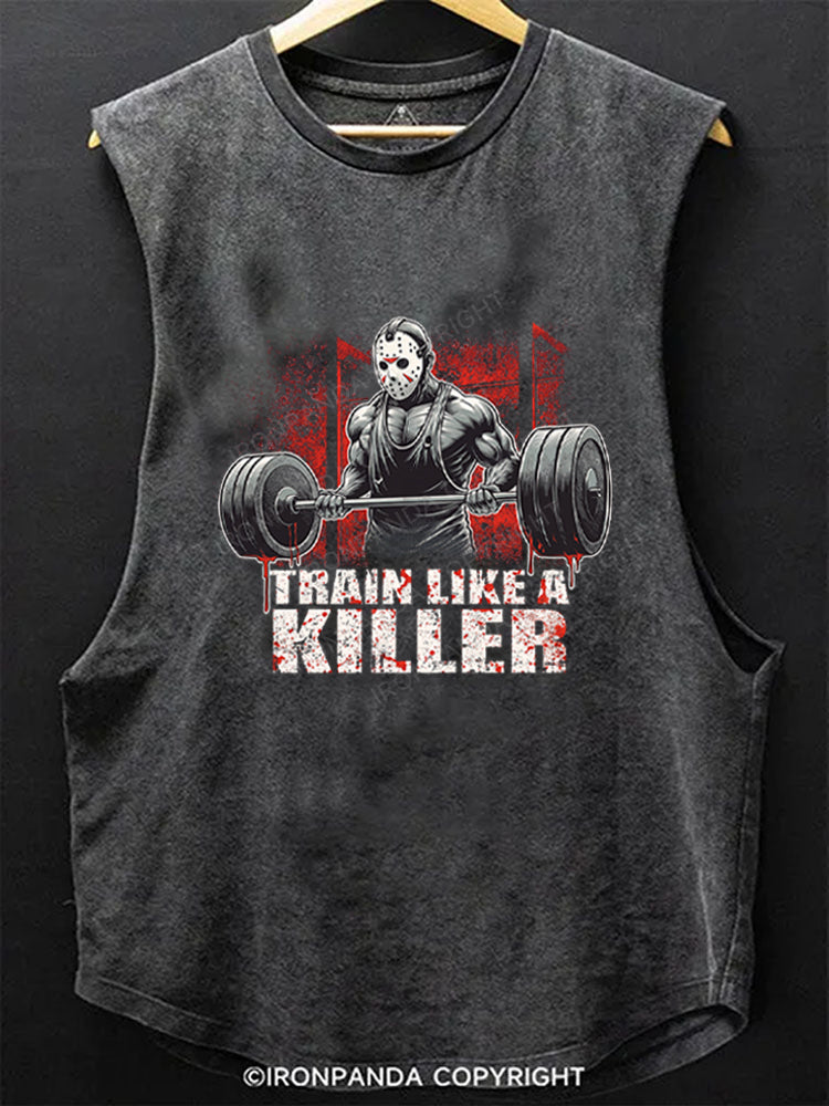 Train Like A Killer Scoop Bottom Cotton Tank