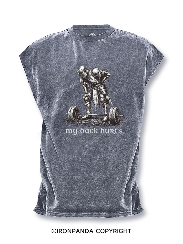 My Back Hurts Medieval Cut Off Tank