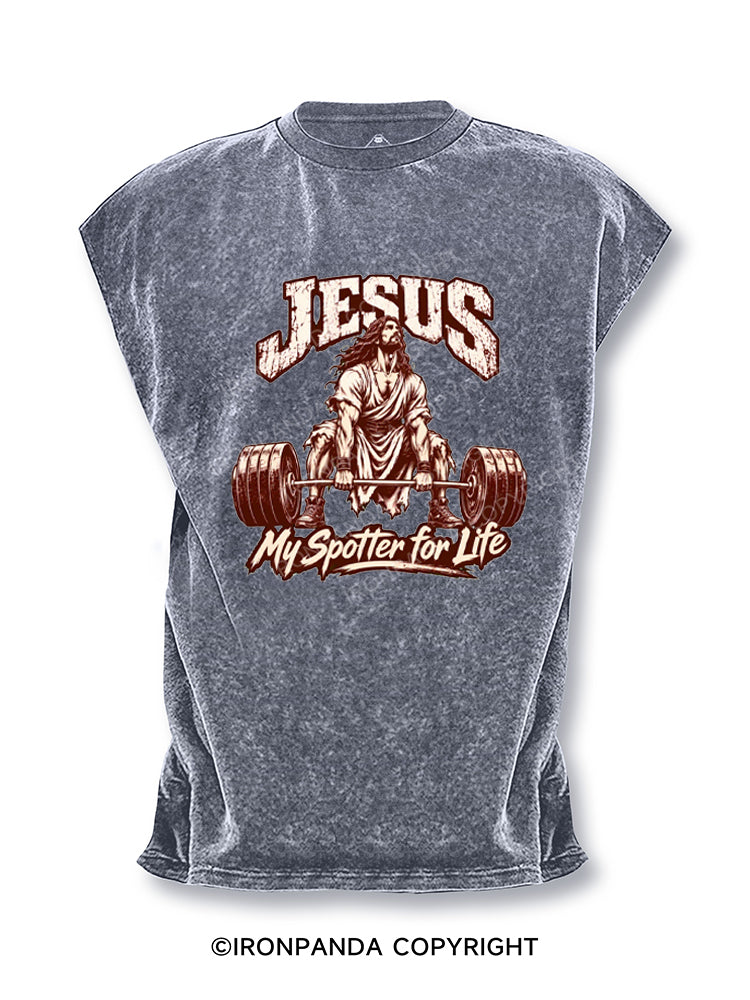 JESUS My Spotter for Life Cut Off Tank