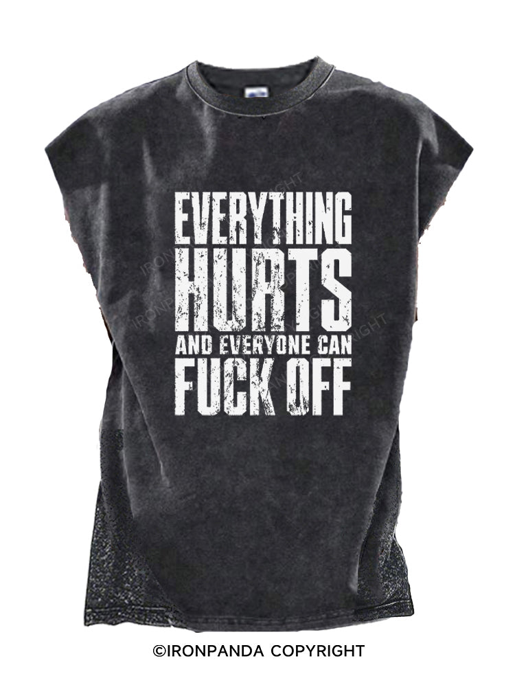 EVERTHING HURTS AND EVERYONE CAN FUCK OFF Cut Off Tank