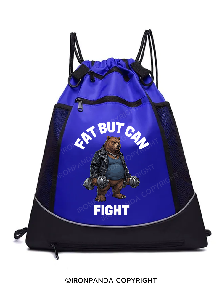 Fat But Can Fight Gym Drawstring Bag