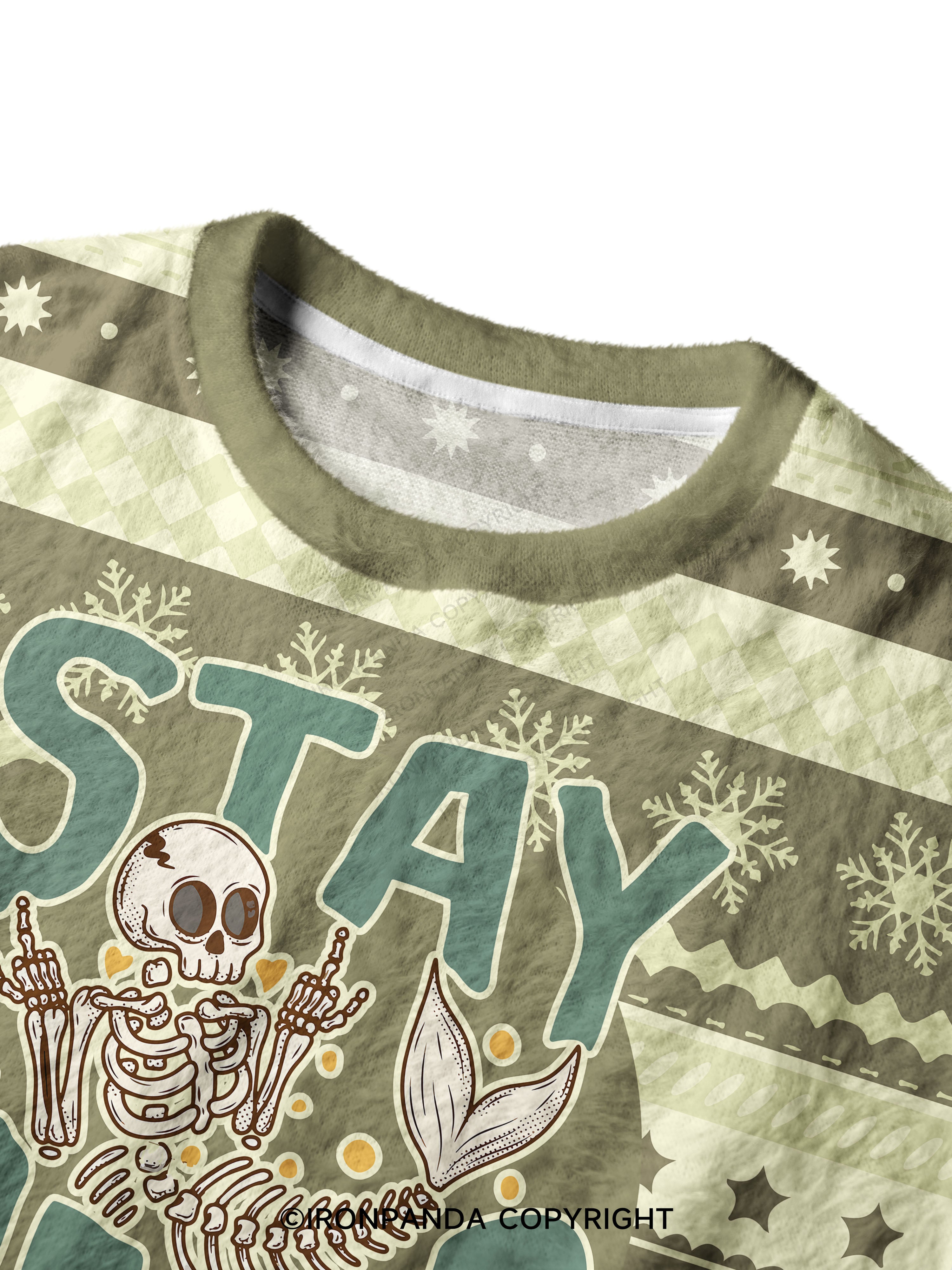 STAY WEIRD BEING NORMAL IS BORING Ugly Fuzzy Fleece Sweater