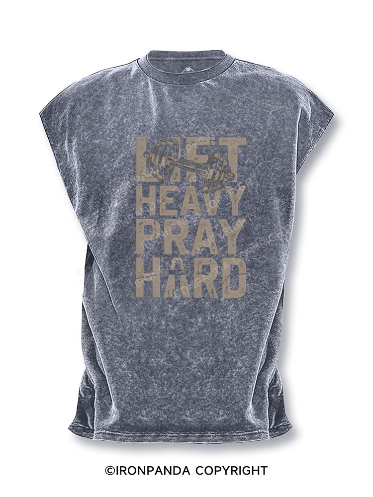 Lift Heavy Pray Hard Faith Cut Off Tank