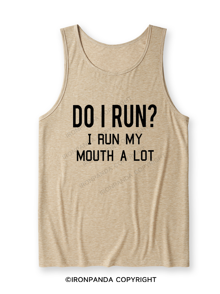I RUN MY MOUTH Ultra Soft Heather Tank