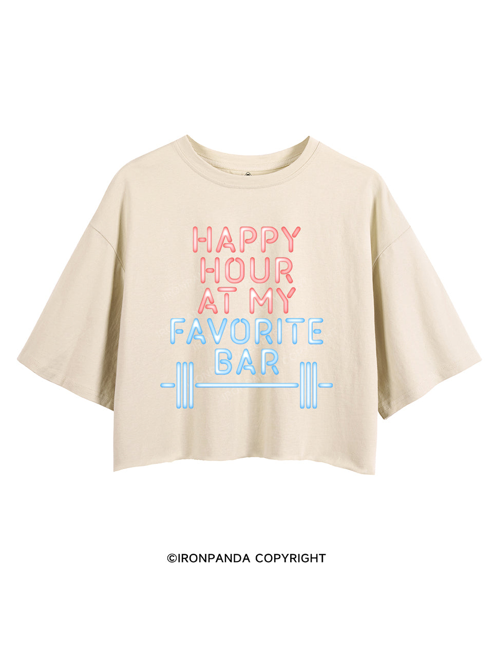 HAPPY HOUR AT MY FAVORITE BAR CROP TOPS