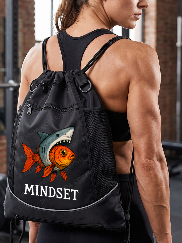Mindset Gym Drawstring Bag