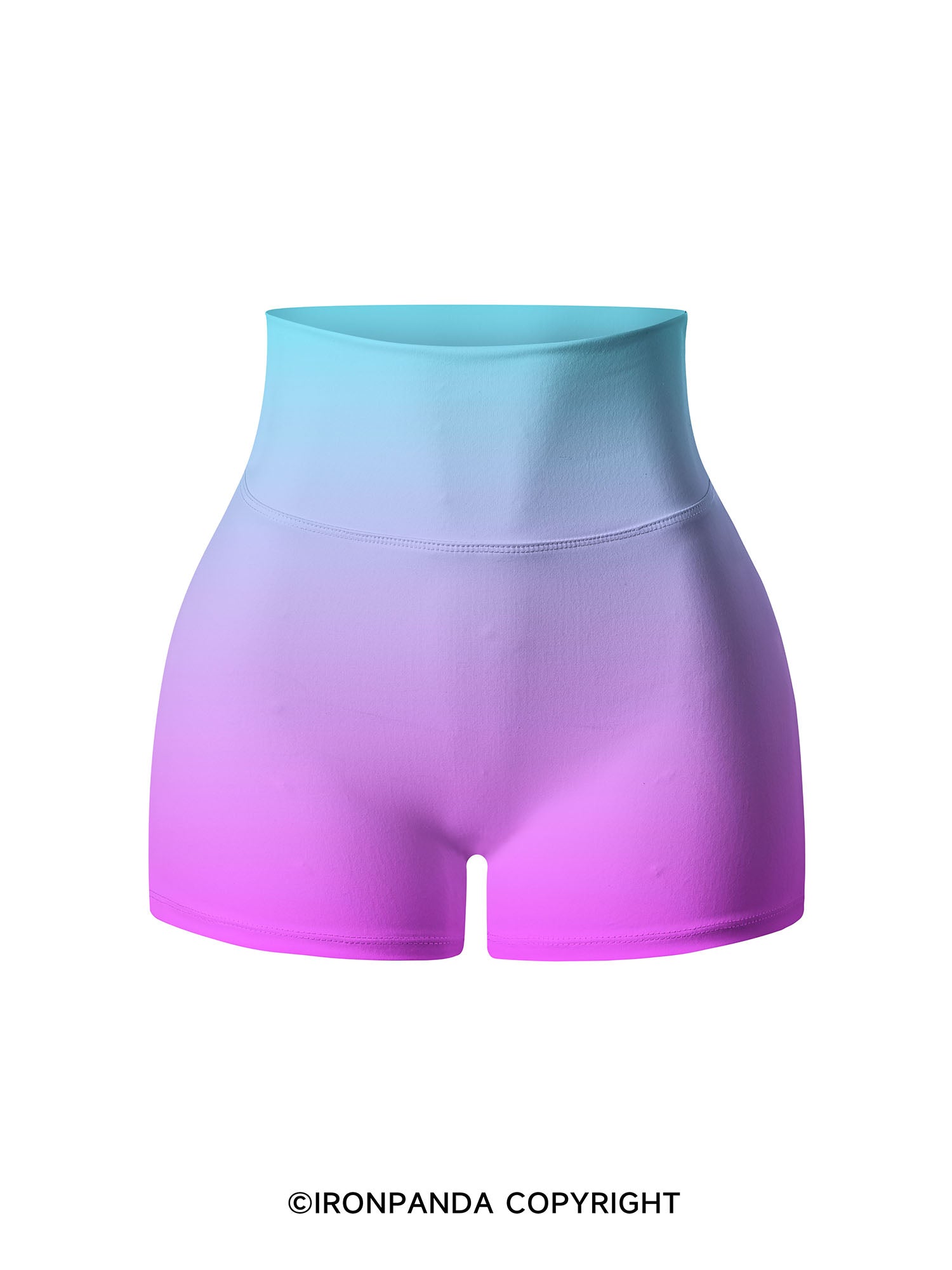 Aurora Ombre Gym Printed Yoga Shorts