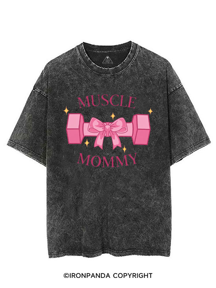 MUSCLE MOM GYM PINK VIBES VINTAGE GYM SHIRT