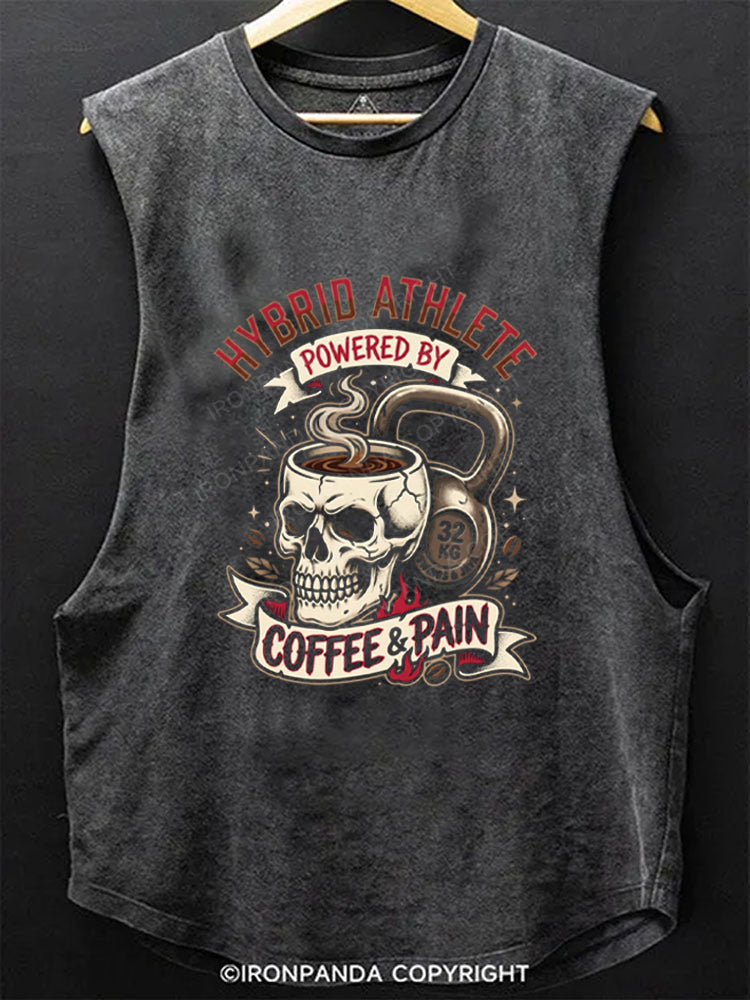 Hybrid Athlete Fitness Skull Kettlebell Workout Scoop Bottom Cotton Tank