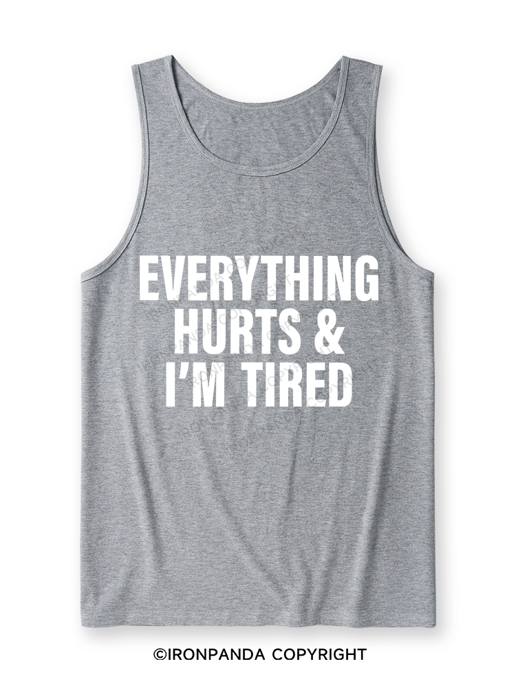 everything hurts and I'm tired Ultra Soft Heather Tank