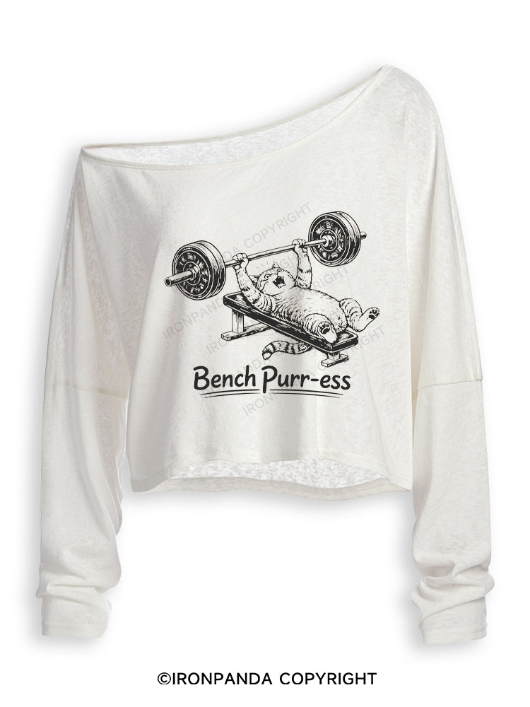Bench Purr-ess Off Shoulder Long Sleeve Crop Top
