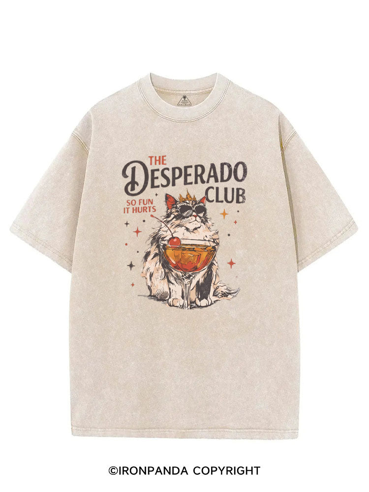 THE DESPERADO CLUB SO FUN IT HURTS VINTAGE GYM SHIRT