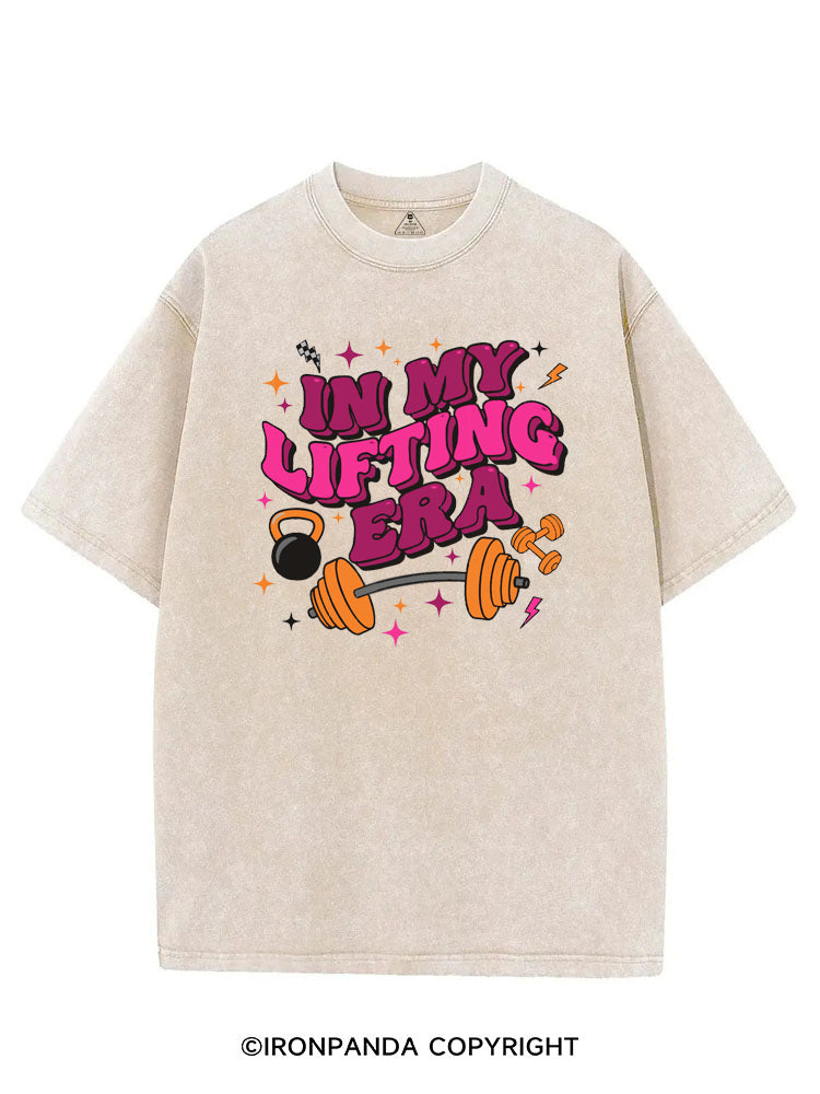 IN MY LIFTING ERA FITNESS GYM VINTAGE GYM SHIRT