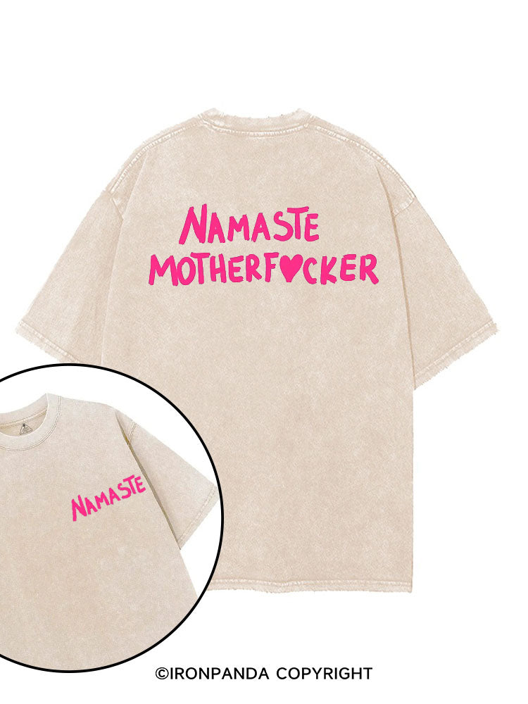 NAMASTE MOTHERF❤CKER printed Gym Shirt