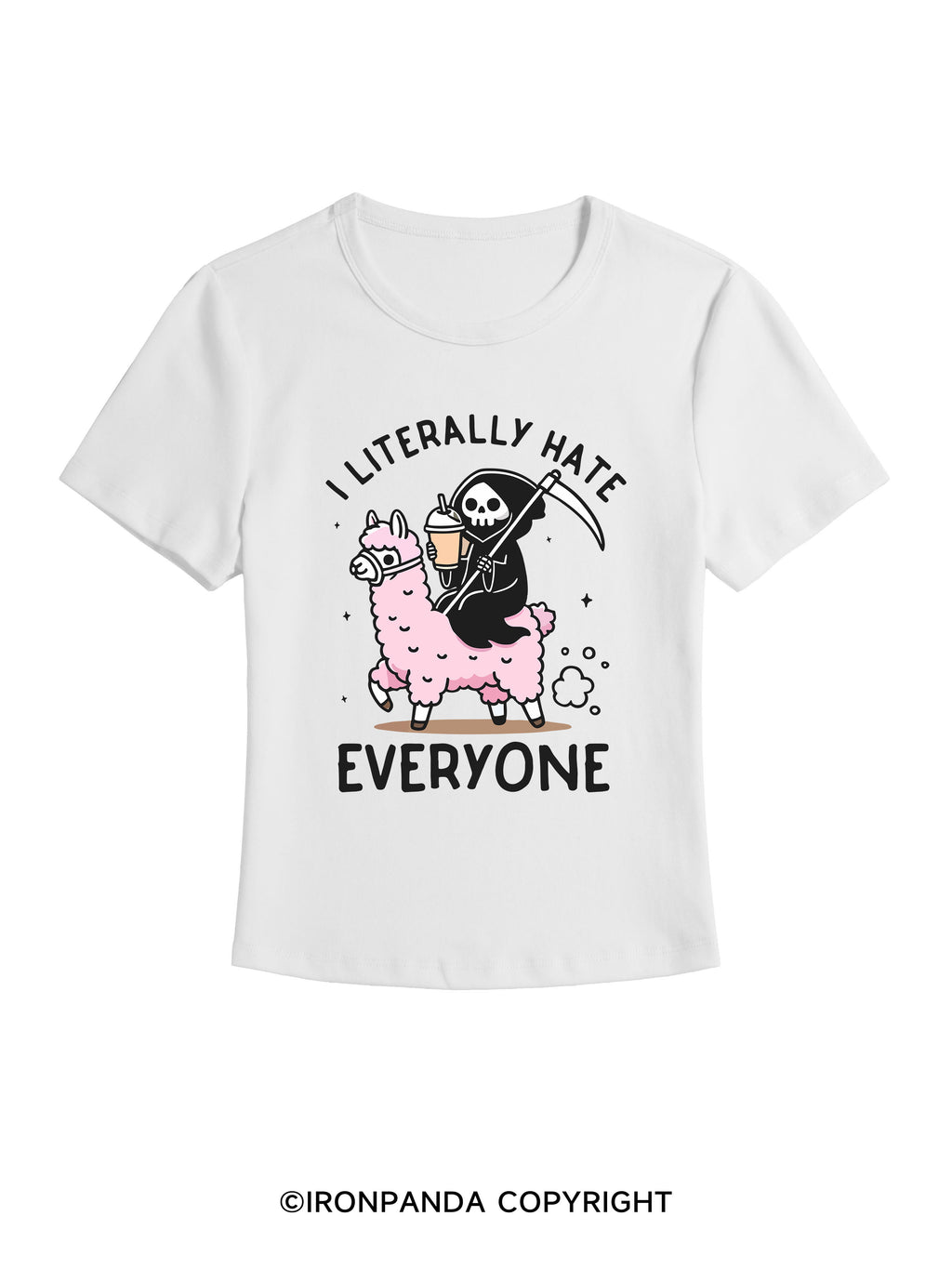i literally hate everyone GYM BABY TEE