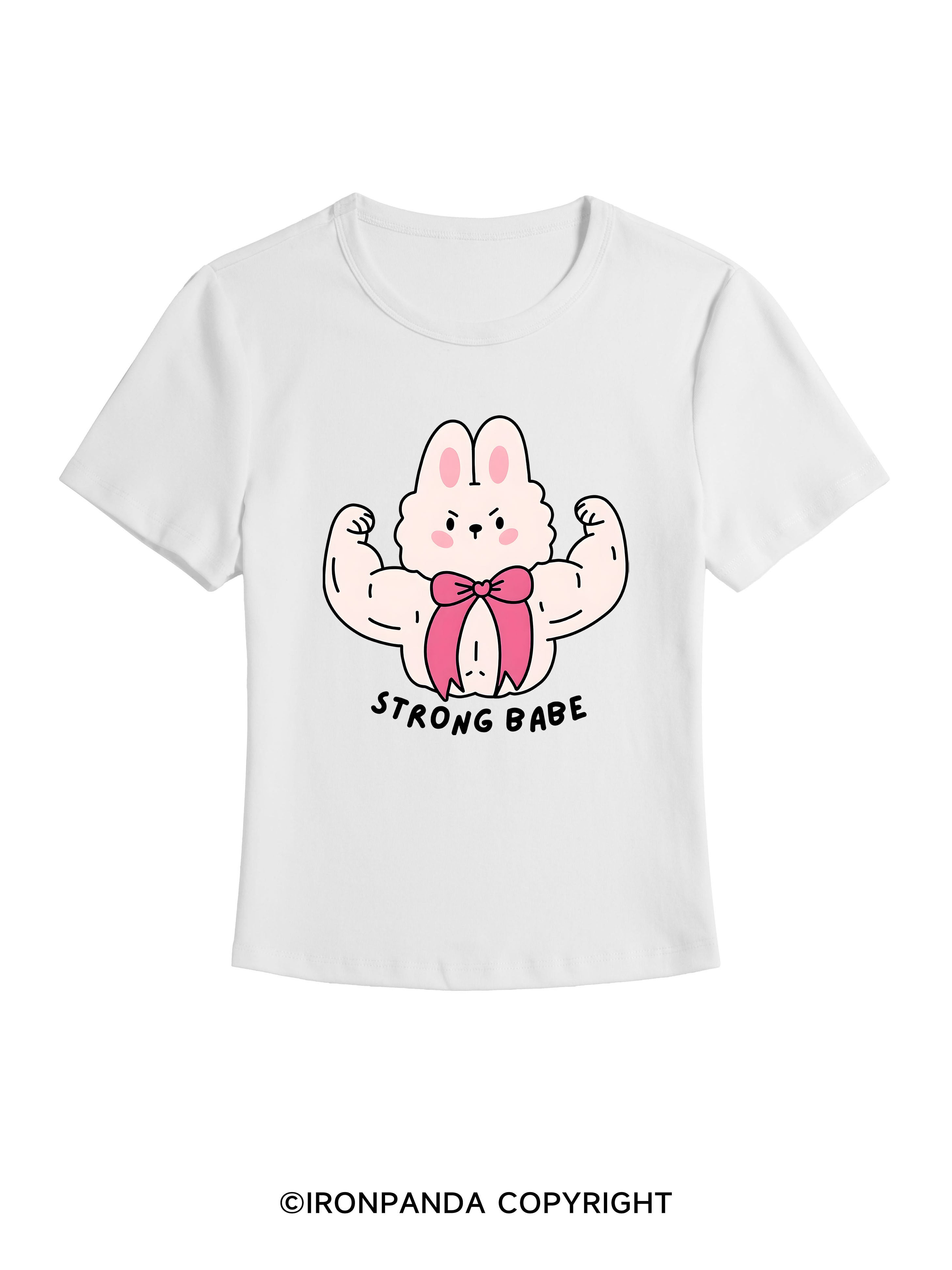 strong babe GYM BABY TEE