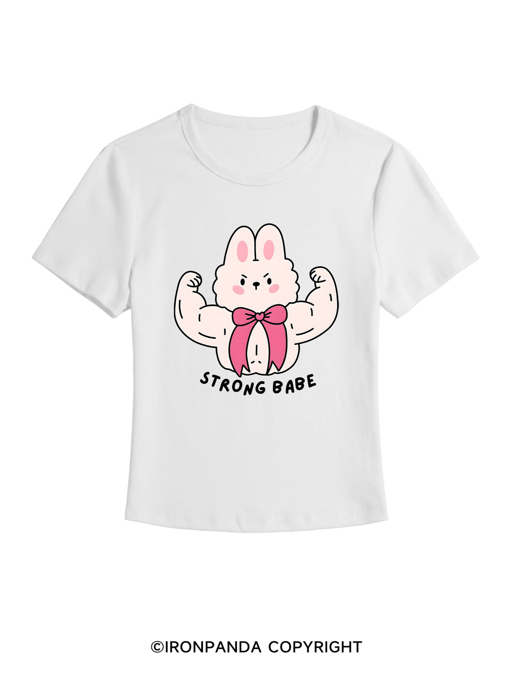strong babe GYM BABY TEE