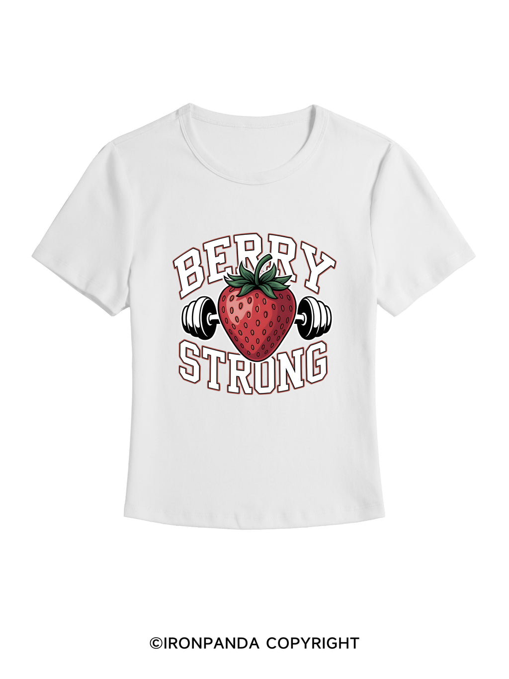 BERRY STRONG GYM BABY TEE