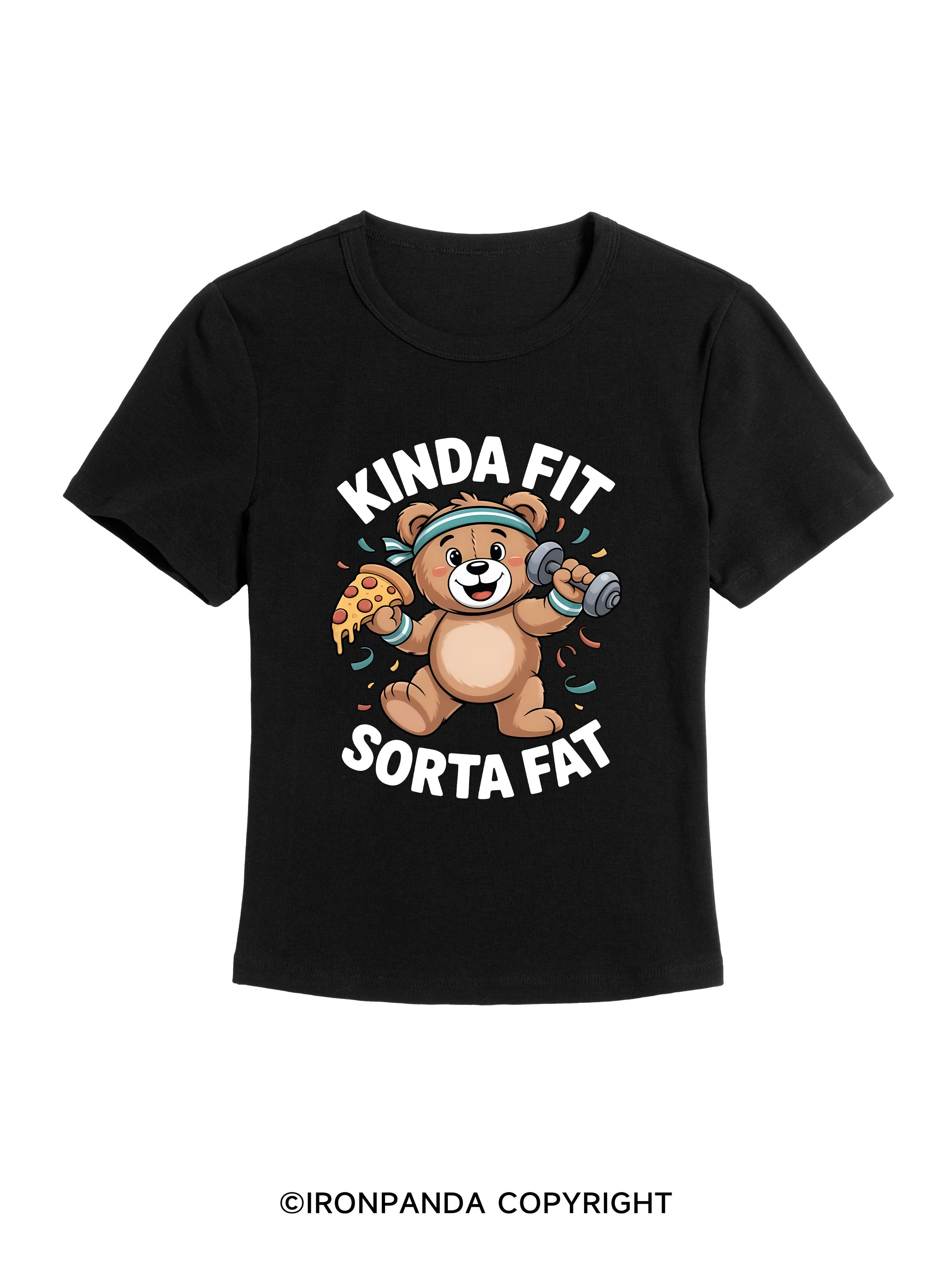 kinda fit sorta fat GYM BABY TEE
