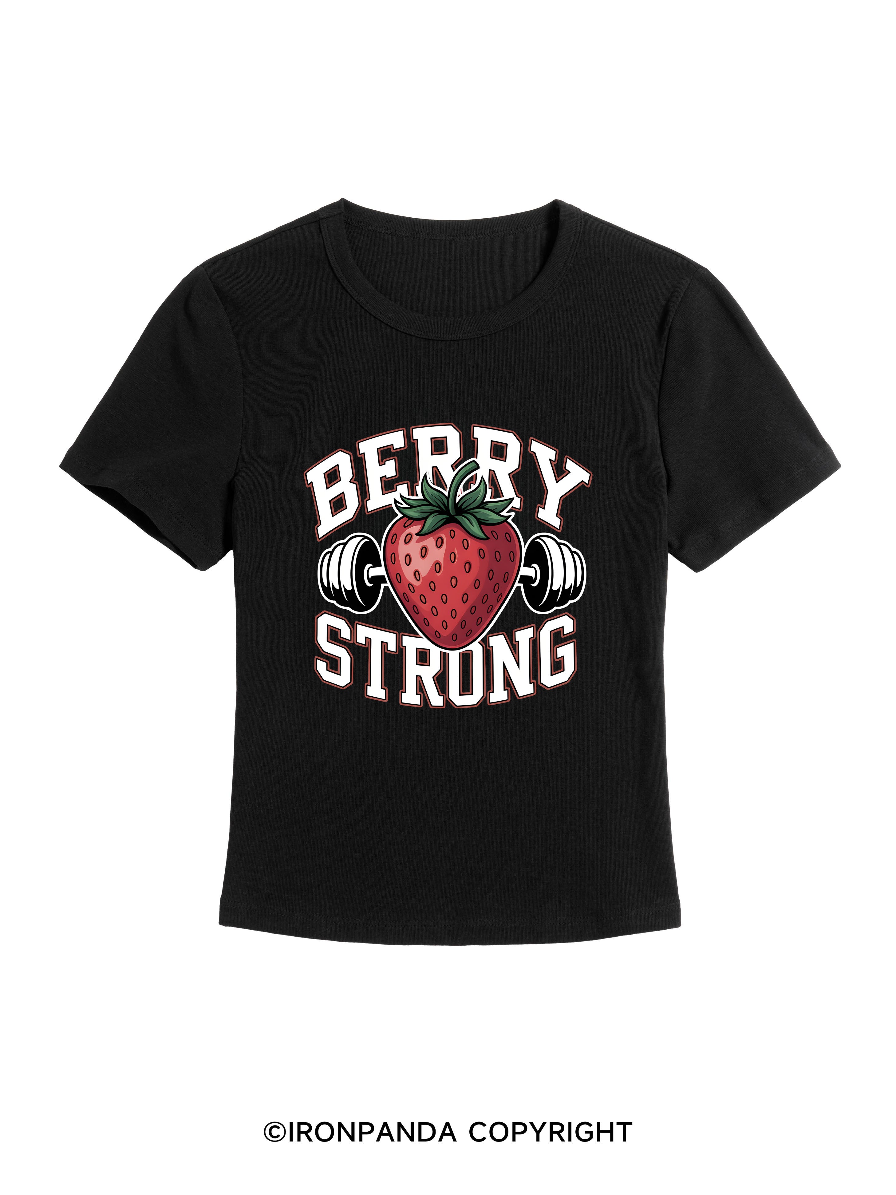 BERRY STRONG GYM BABY TEE