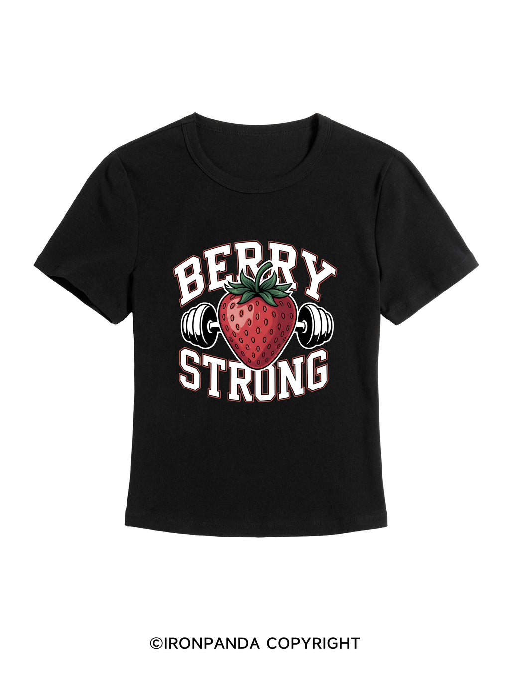 BERRY STRONG GYM BABY TEE