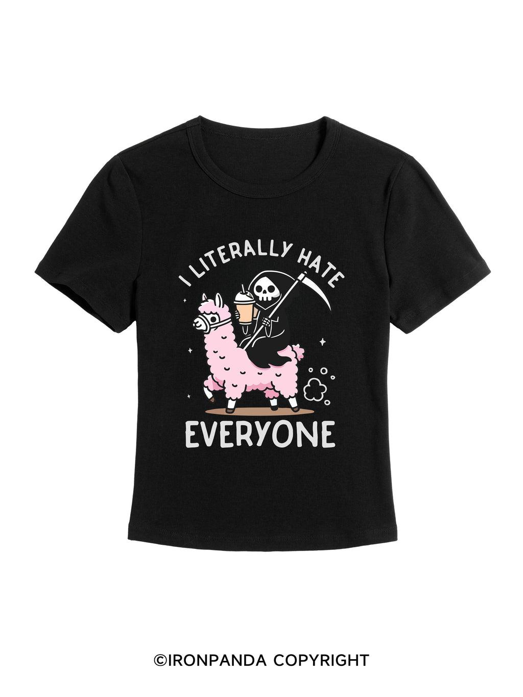 i literally hate everyone GYM BABY TEE