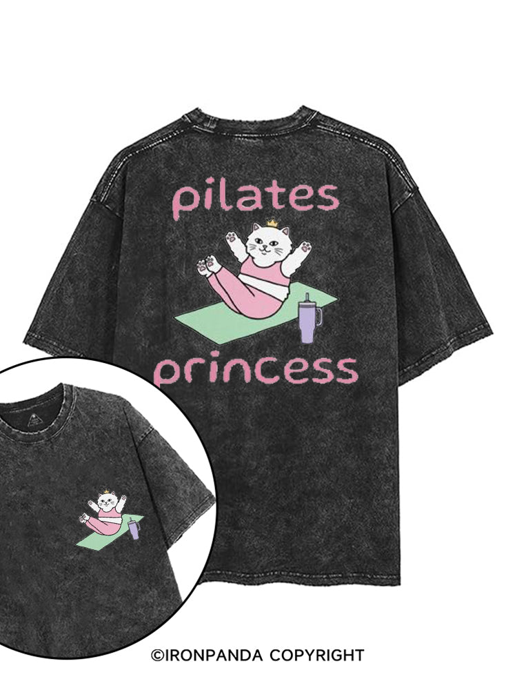PILATES PRINCESS GYM KITTY printed Gym Shirt