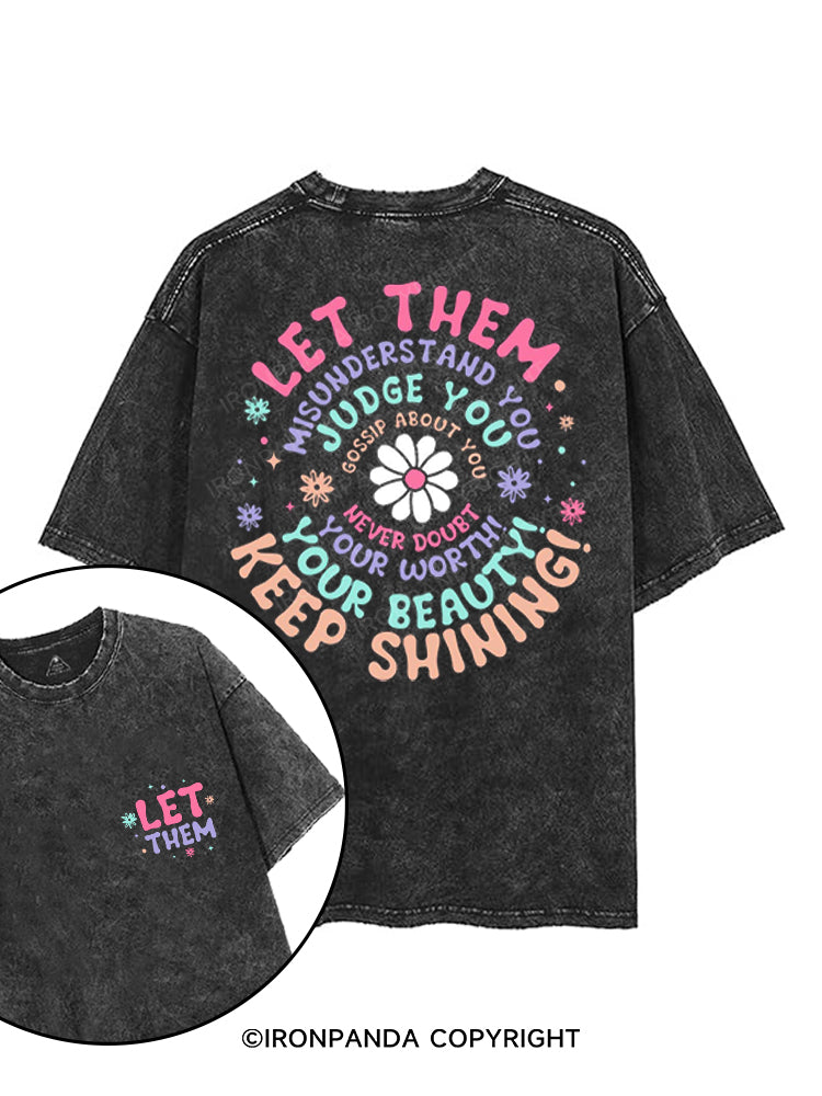 NEVER DOUBT YOUR WORTH YOUR BEAUTY KEEP SHINING printed Gym Shirt