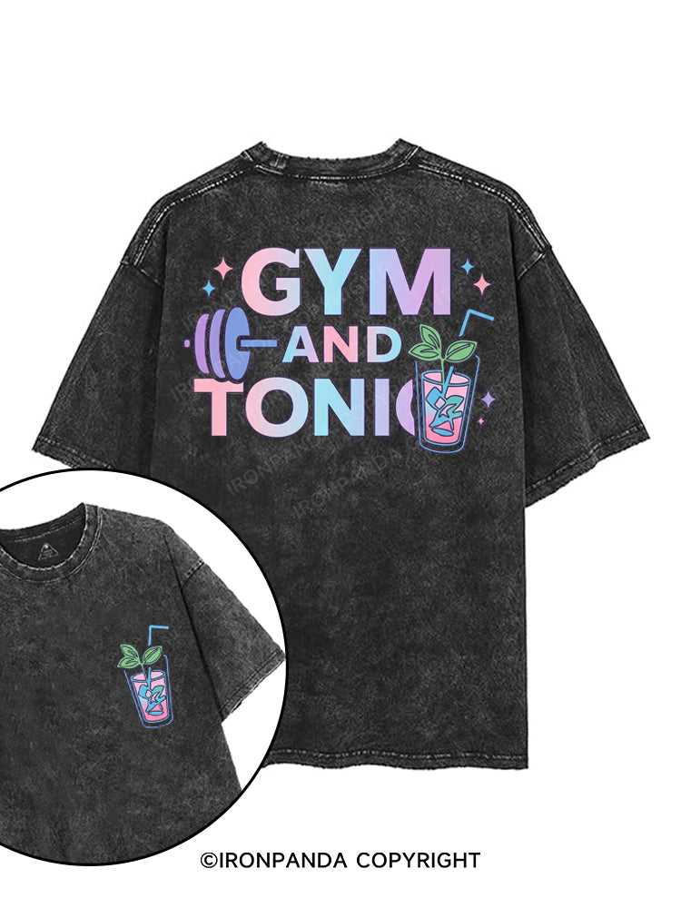 GYM AND TONIC printed Gym Shirt