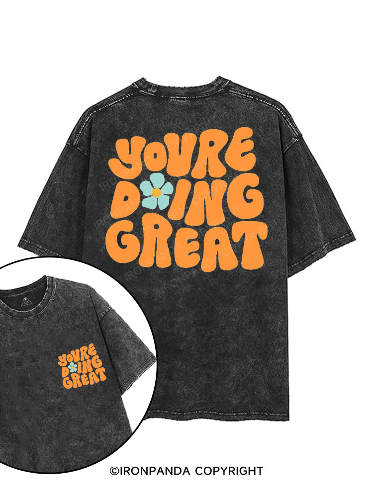YOU RE DOING GREAT printed Gym Shirt
