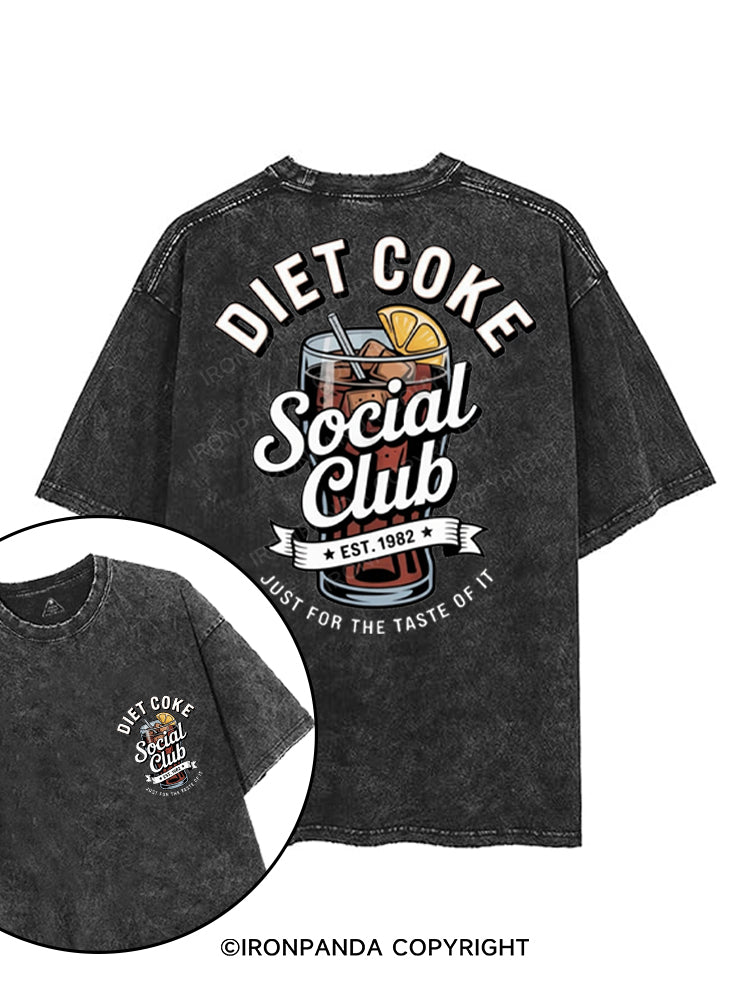 DIET COKE SOCIAL CLUB JUST FOR THE TASTE OF IT printed Gym Shirt