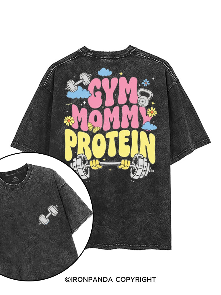 GYM MOMMY PROTEIN printed Gym Shirt