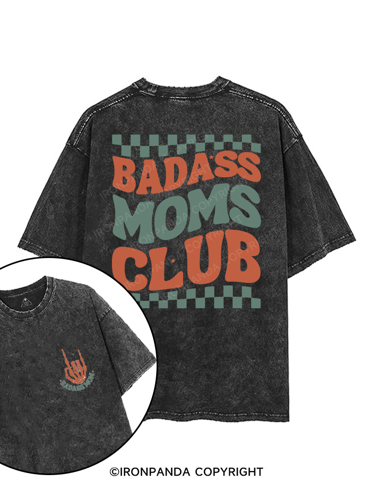 BADASS MOMS CLUB printed Gym Shirt