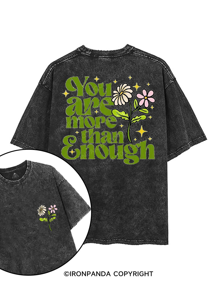 YOU ARE MORE THAN ENOUGH printed Gym Shirt