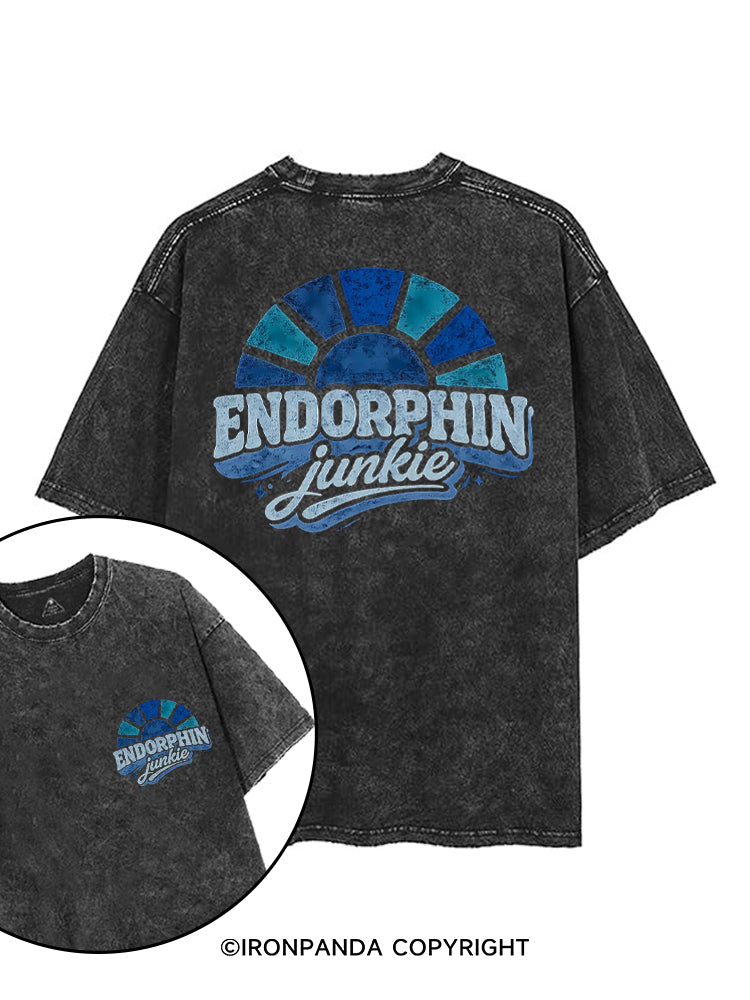 ENDORPHIN JUNKIE printed Gym Shirt